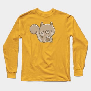 kawaii squirrel Long Sleeve T-Shirt